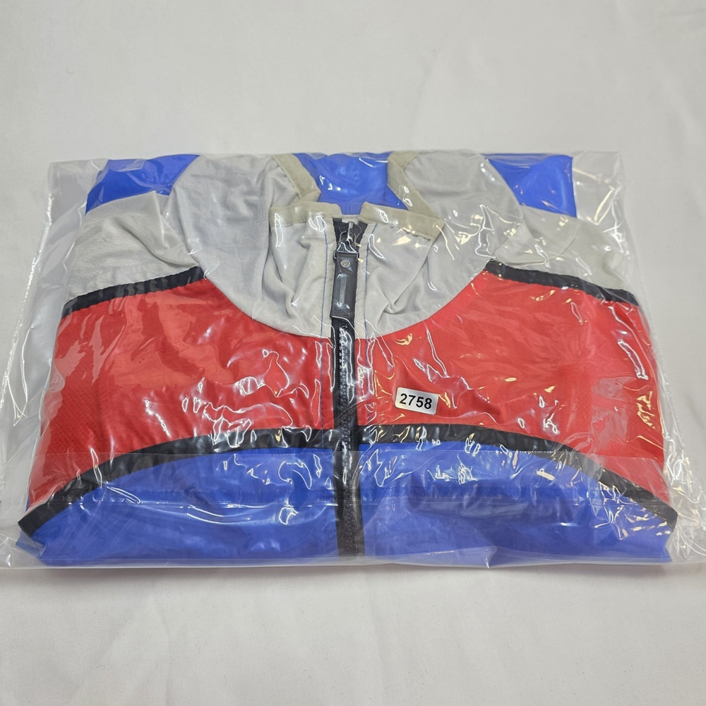 90s Nike Colorblock Windbreaker Youth L Red White Blue Track Jacket Vintage - Picture 12 of 12